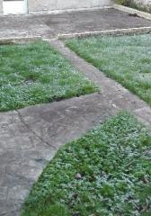 DECAPAGE D'UNE TERRASSE EN MARBRE