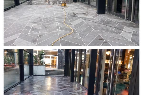 Découvrez comment nous avons redonné vie au sol d'un restaurant à Levallois-Perret ! 