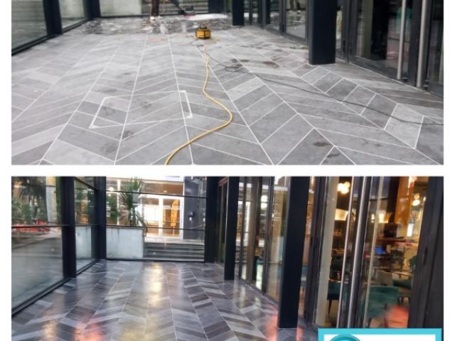  Découvrez comment nous avons redonné vie au sol d'un restaurant à Levallois-Perret ! 